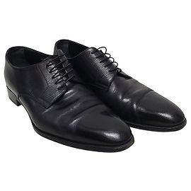 Louis Vuitton Scarpe Derby stringate da uomo Wall Street in Epi nero