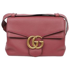 Gucci Borsa a tracolla GG Marmont in pelle Dry Rose