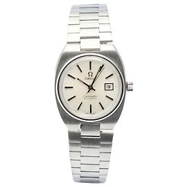 Omega Vintage Automatik-Damenuhr aus Stahl in Fernsehform