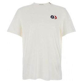 Moncler Embroidered Logo Cotton T-Shirt