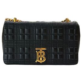 Burberry Bolsa de Ombro Lola Média em Pele Acolchoada com Corrente