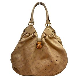 Louis Vuitton Borsa a spalla Large Monogram Mahina Beige