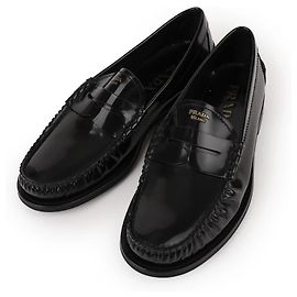 Prada Mocassini in pelle spazzolata da uomo