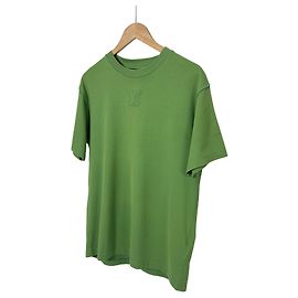 Louis Vuitton Herren T-Shirt mit geprägtem Logo, kurze Ärmel, Grün