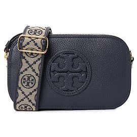 Tory Burch Miller Crossbody Bag Navy Leather