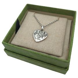 Gucci Herzanhänger-Halskette aus Sterlingsilber