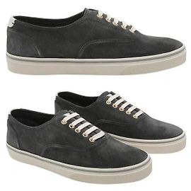 Brunello Cucinelli Sneakers in vitello nabbiato Grigio chiaro