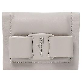 Salvatore Ferragamo Portacarte Viva Bow Grigio