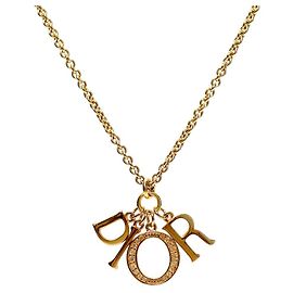 Dior Cubic Revolution Gold Necklace