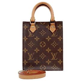 Louis Vuitton Monogram Petit Sac Plat Tote Bag