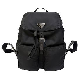 Prada Zaino in nylon a due tasche Nero Medium Unisex (High Grade,