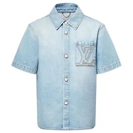 Louis Vuitton Kurzarm-Denimhemd