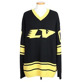 Louis Vuitton Intarsia Football V-Ausschnitt Strickpullover