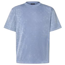 Louis Vuitton T-Shirt mit Rundhalsausschnitt und kurzen Ärmeln mit Monogramm-Print