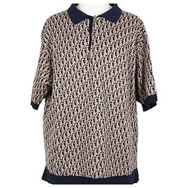 Dior Polo con cuello de jacquard Oblique