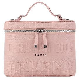 Dior Borsa Vanity da Viaggio con Ricamo Cannage