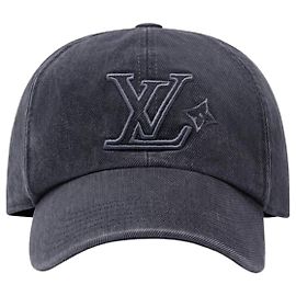Cappellino Louis Vuitton in denim lavato blu