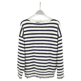 Dior Gestreckter Strickpullover