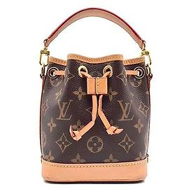 Bolso Louis Vuitton Monogram Nano Noe Marrón