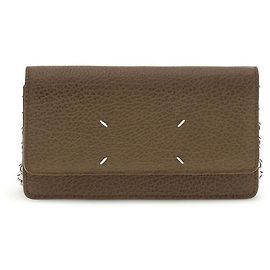 Maison Martin Margiela Portafoglio Bos Taurus in pelle di vitello marrone