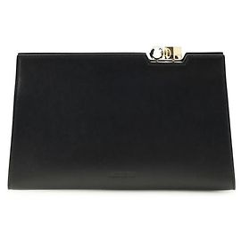Jacquemus Bolsa de ombro Bos Taurus em couro de bezerro preto