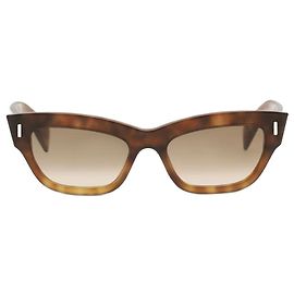 Alexander Mcqueen Gafas de sol de acetato marrón
