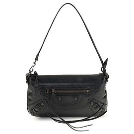 Balenciaga Black Lamb Ovis Aries Shoulder Bag