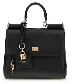 Dolce & Gabbana Bolso de hombro Bos Taurus en piel de becerro negra