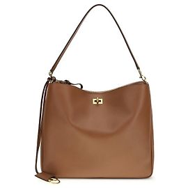 Balenciaga Bolso de hombro Bos Taurus en piel de becerro beige