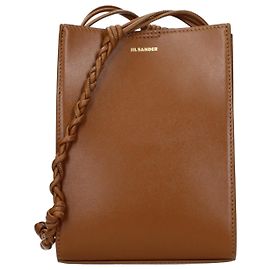 Jil Sander Bolsa tiracolo em couro castanho