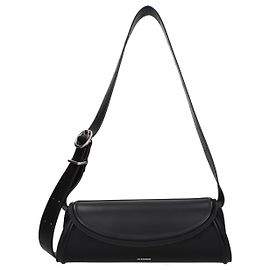 Jil Sander Borsa crossbody in pelle nera