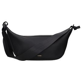 Jil Sander Schultertasche aus schwarzem Leder