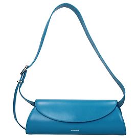 Jil Sander Borsa crossbody in pelle blu