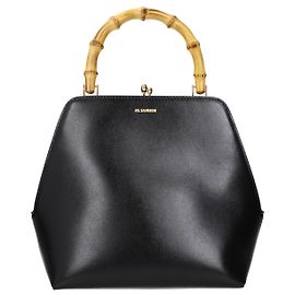 Jil Sander Handtasche aus schwarzem Leder