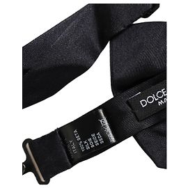 Dolce & Gabbana Papillon regolabile da uomo blu scuro in % seta