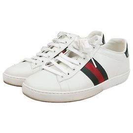 Gucci Ace Sneakers Brown Leather