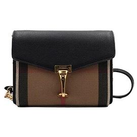Burberry McKendrick Baby Flap Shoulder Bag with Gold Chain
