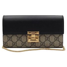 Gucci Portafoglio lungo con catena dorata e borsa pouch a tracolla