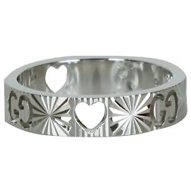 Gucci Icon Ring aus Weißgold