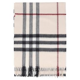 Burberry Sciarpa in cashmere a quadri con frange