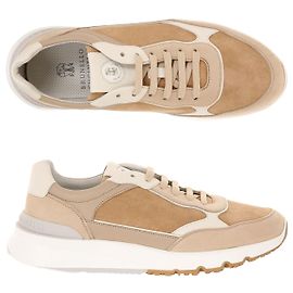 Brunello Cucinelli Sneaker aus Nubukleder und Wildleder