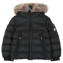 Moncler NEUE BYRONF Gesteppte Jacke mit Kapuze und Pelz