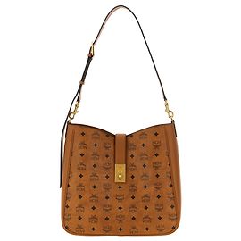 MCM Brown Polyethylene Shoulder Bag