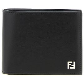 Fendi Carteira em pele de vitelo preta