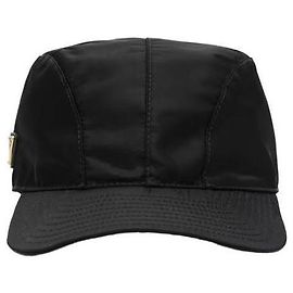 Gorra de béisbol Prada de nailon negra