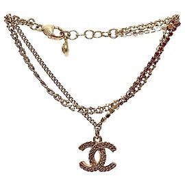 Chanel Chain Cubic Bracelet Gold