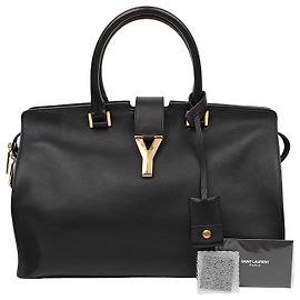 Autre Marque Nuova Borsa Tote Cabas Chyc Medium in Pelle Nera