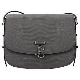 Jimmy Choo Crossbody-Tasche aus grauem Leder
