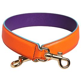 Dolce & Gabbana Tracolla per borsa in pelle di vitello Orange Purple