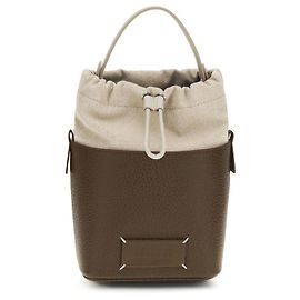 Maison Martin Margiela Borsa bucket Bos Taurus in pelle di vitello marrone